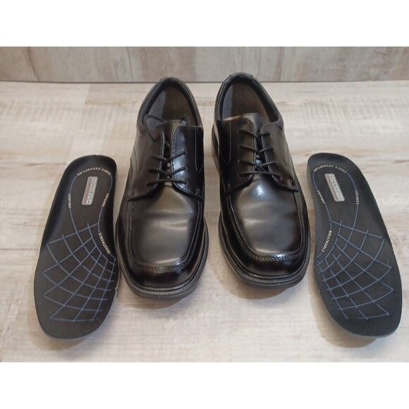 ✅NUNN BUSH BLACK LEATHER OXFORD SHOES MENS SZ 10M MANAGER COMFORT SHOE 84175-001 - Picture 5 of 13